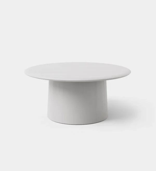Modern Minimalist Coffee Table – White Round Design